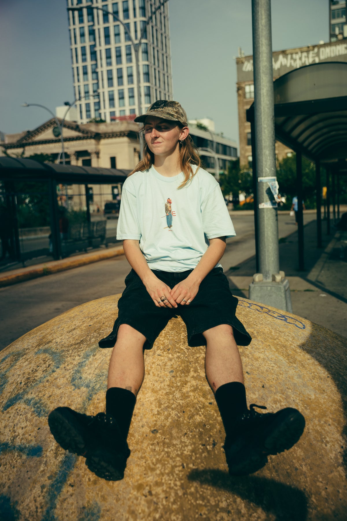 Devil Boy Tee (Chambray)