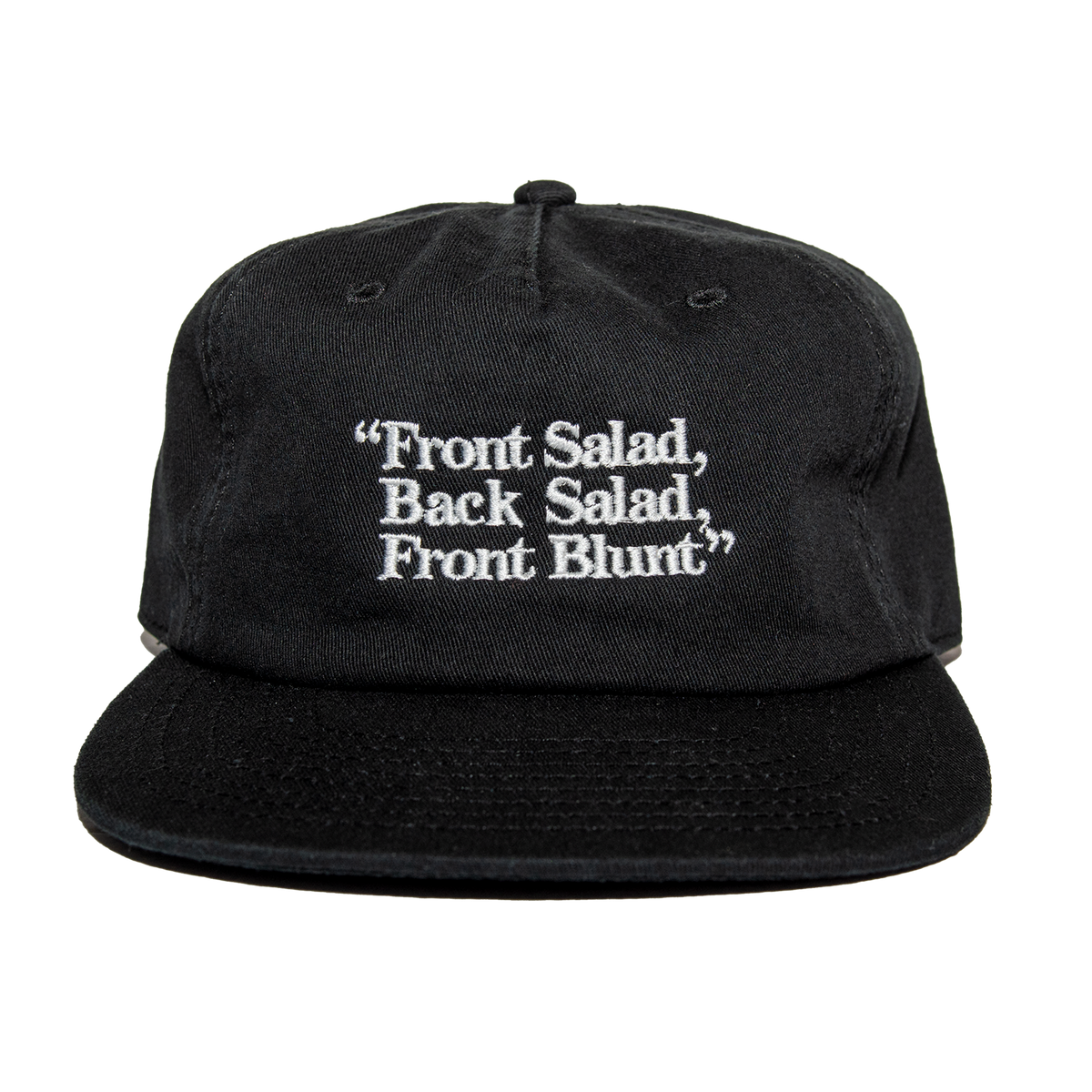 Front Blunt Hat - Black