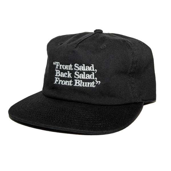 Front Blunt Hat - Black